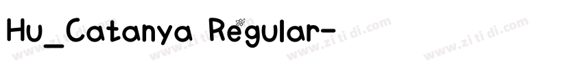 Hu_Catanya Regular字体转换